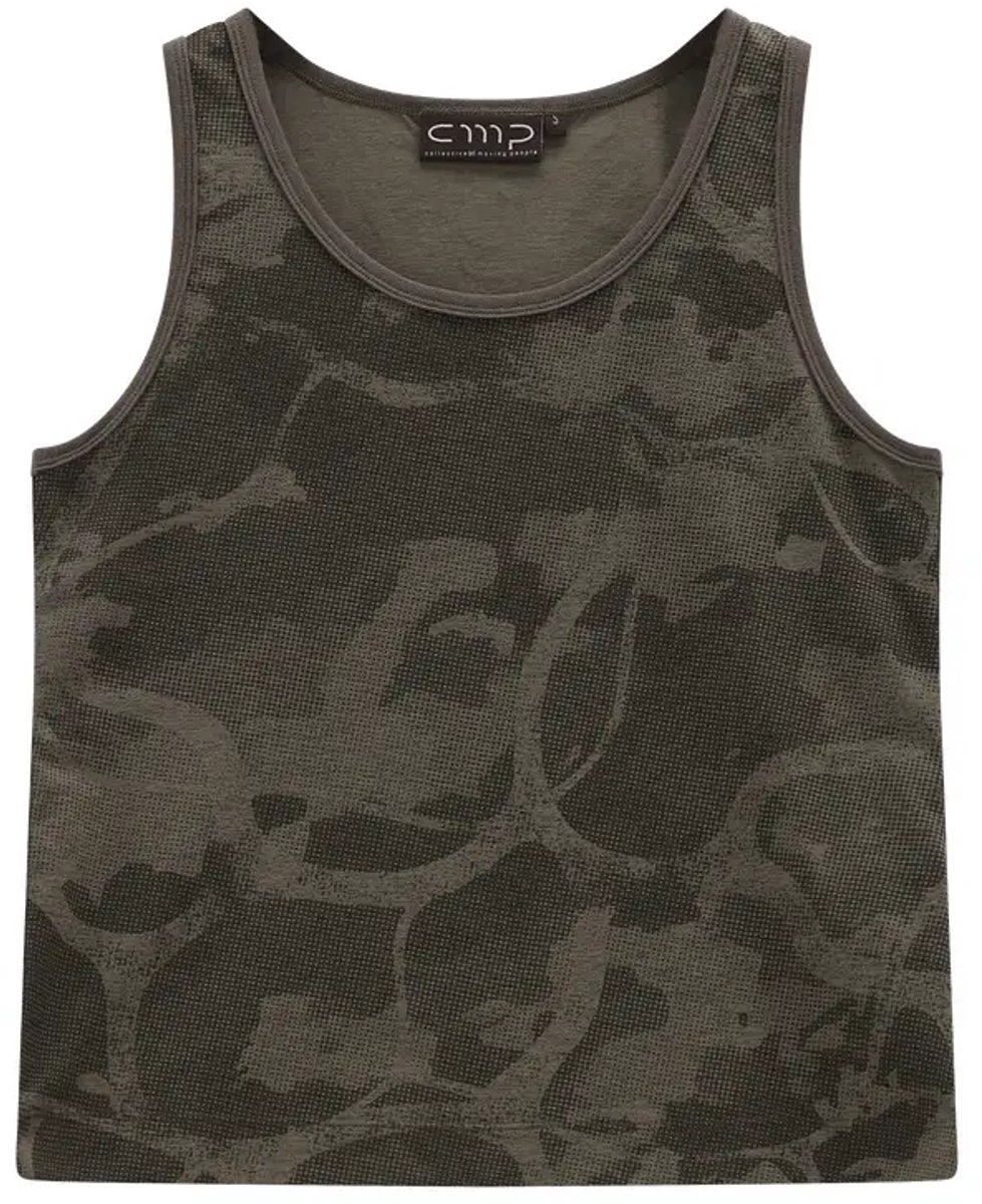 Mouwloos Bedrukt Dames Shirt CMP Olijf
