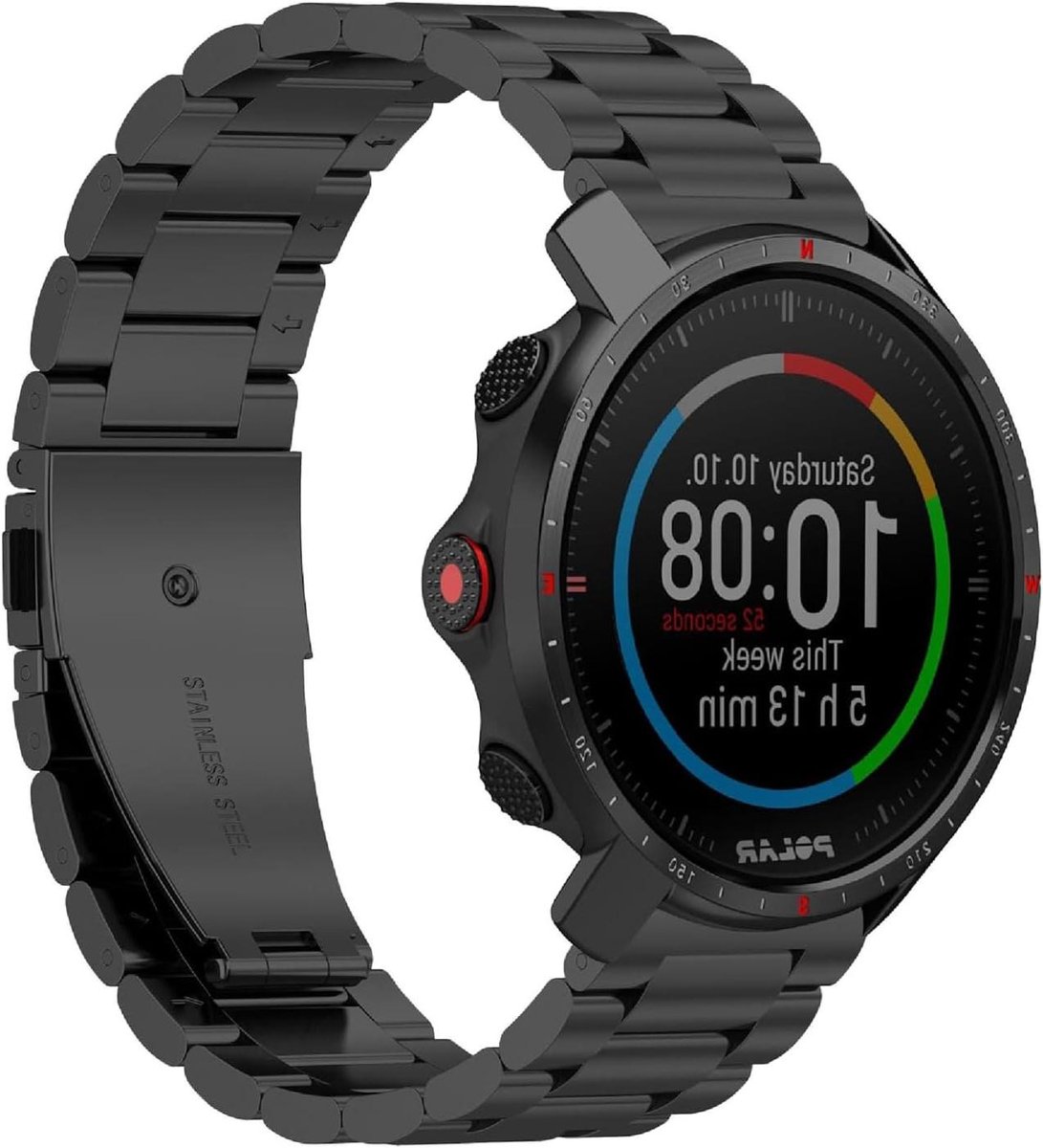 Horlogeband Roestvrij Staal - Armband Vervanging - Dagelijks Gebruik - Wasbaar Materiaal - 0.2 cm - Zilverkleurig