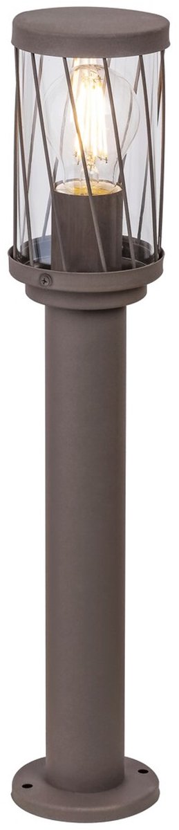 Rabalux Budapest staande tuinlamp, IP44, kleur bruin, E27-fitting, max. 40 W, 8889