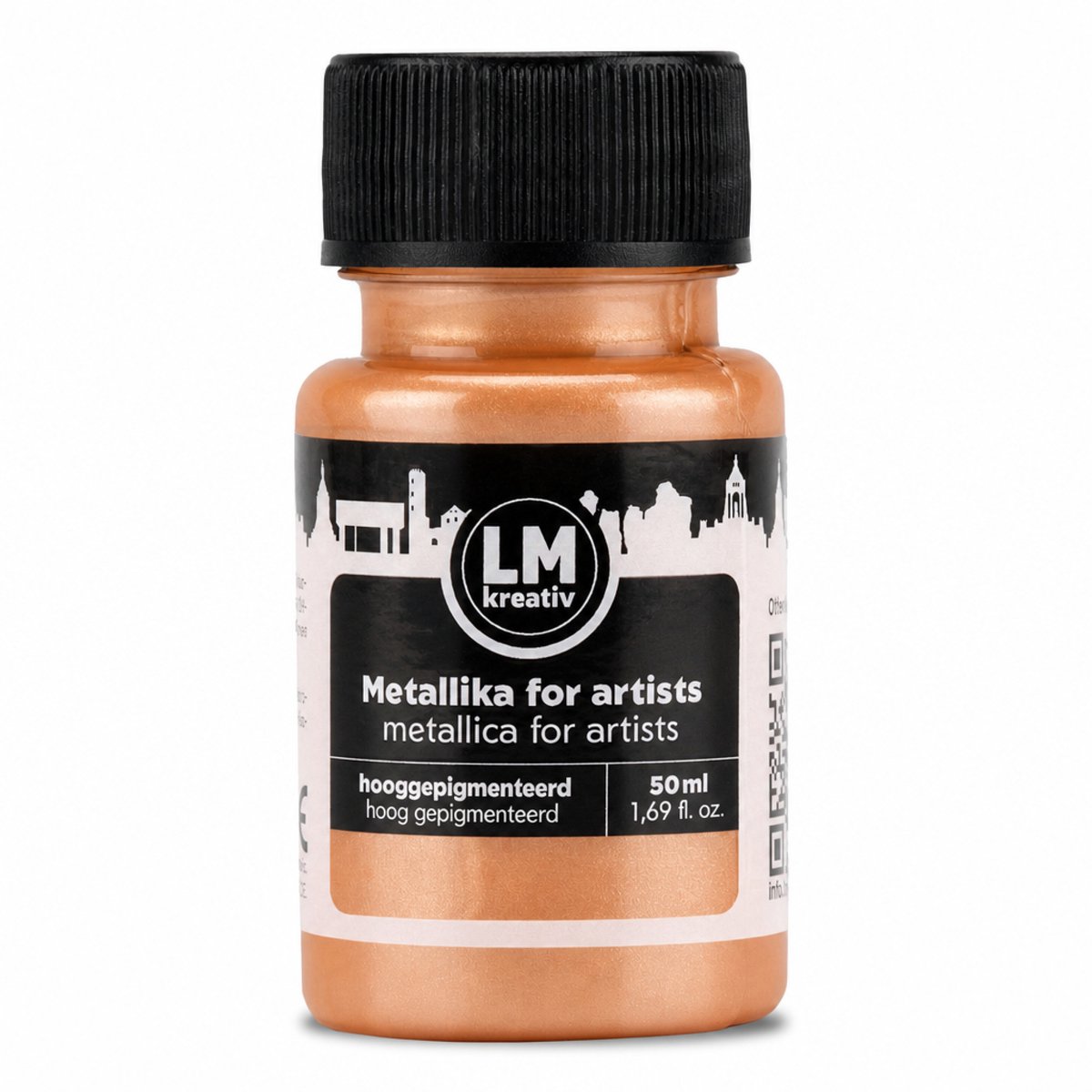 LM-Kreativ Acrylverf - Metallic Look - Lichtvast en Waterbestendig - Op Waterbasis - Creme - 50 ml