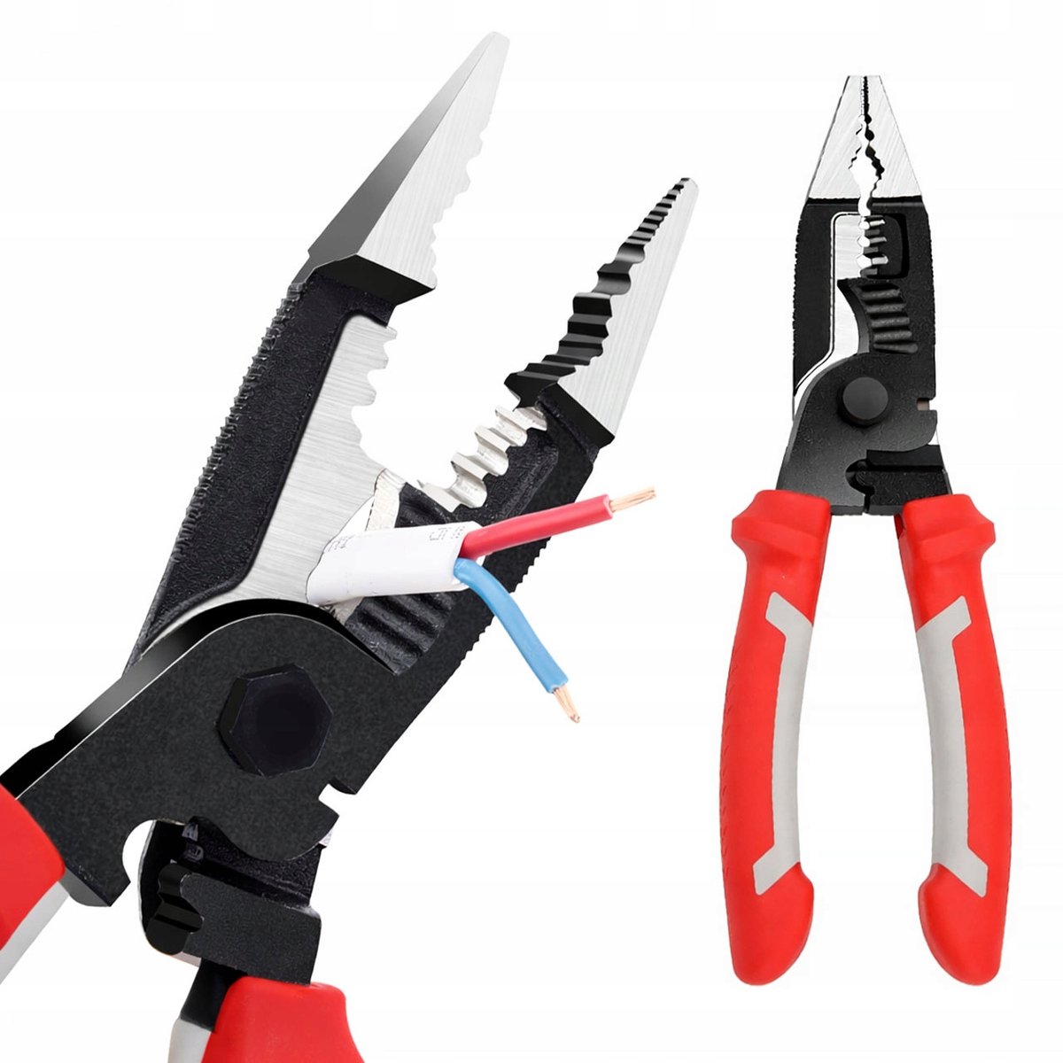 Rosfix Elektricienstang Multitang 9-in-1 - Cr-V 215 mm - Antislip Houder 290 g