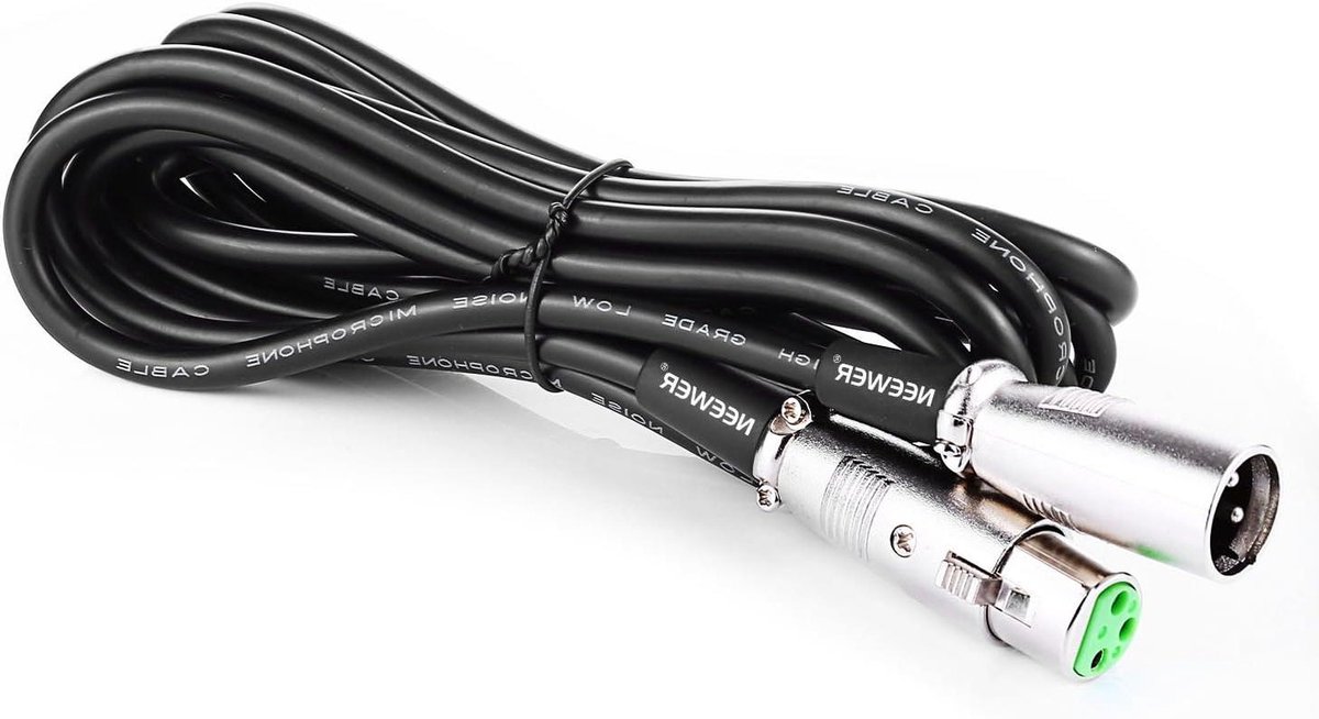 Dynamische Drum Microfoons - Percussie Microfoon Set - Muziek Opnemen - Cardioïde Polair Patroon - 2 x 6m Kabel - Zwart