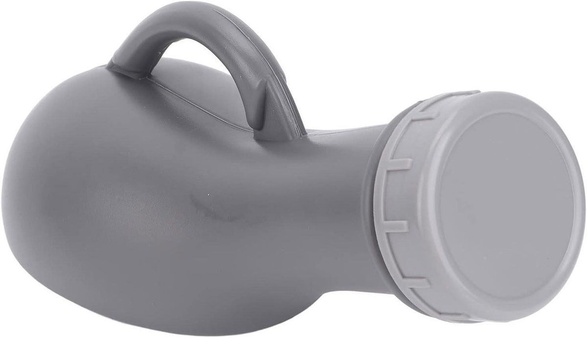 Urinefles Heren - Urinoir Plastic - Thuiszorg Ouderen - Lekvrij Deksel - 345 cm - Wit