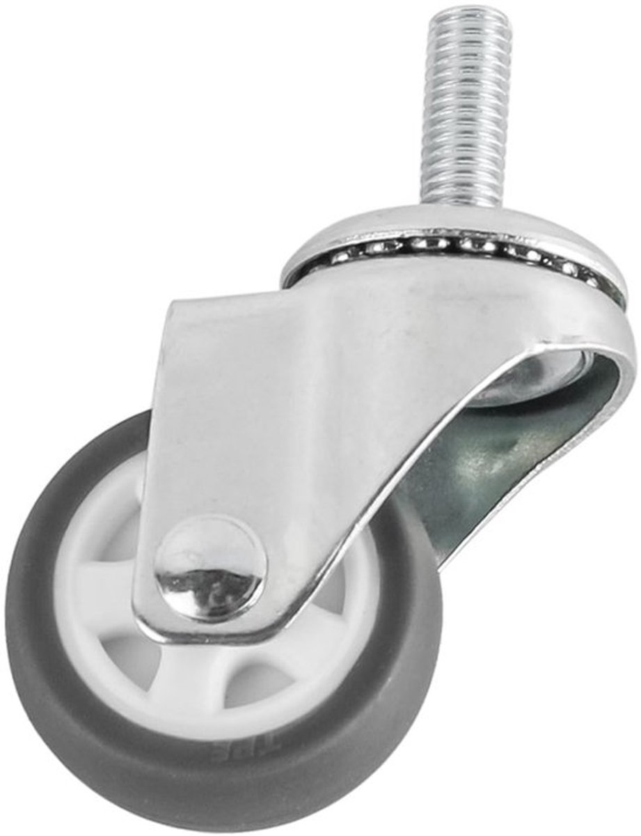 Meubelwiel 38mm - Zwenkwielen Set van 4 - Antislip - Met Rem - Voor Binnen/Buiten - Stille Kogellagers - Zwenkwiel