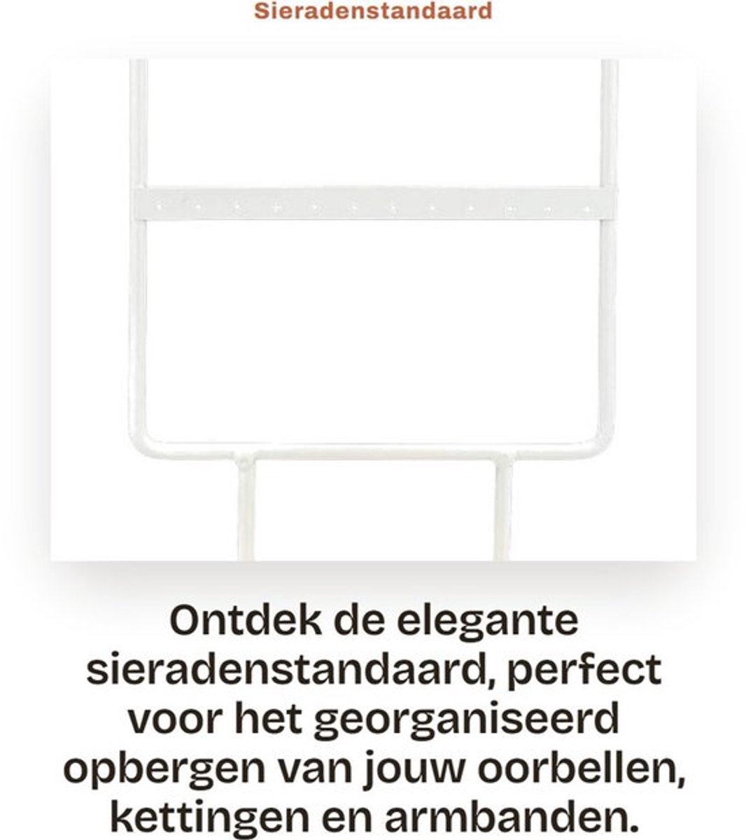 Sieradenopslag 24 Gaten - Sieradenstandaard - Oorbellenrek - Organizer - Houten Basis - Sterk en Duurzaam - Sieradenrek