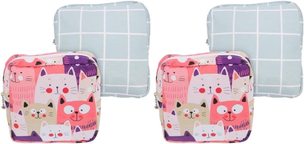 Maandverband Opbergtas - Menstruatiezakje Periode Portemonnee - Hygiënisch Opbergen - Compact en Draagbaar - 13 x 13 x 6 cm