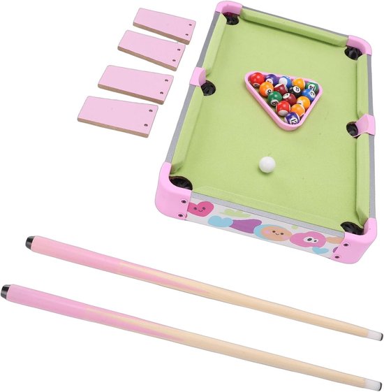 Mini Pooltafel - Kinderbiljart Tafel - Familie Spel - Draagbaar Compact Ontwerp - 51x32 cm - Niet gespecificeerd van mini — afbeelding 5