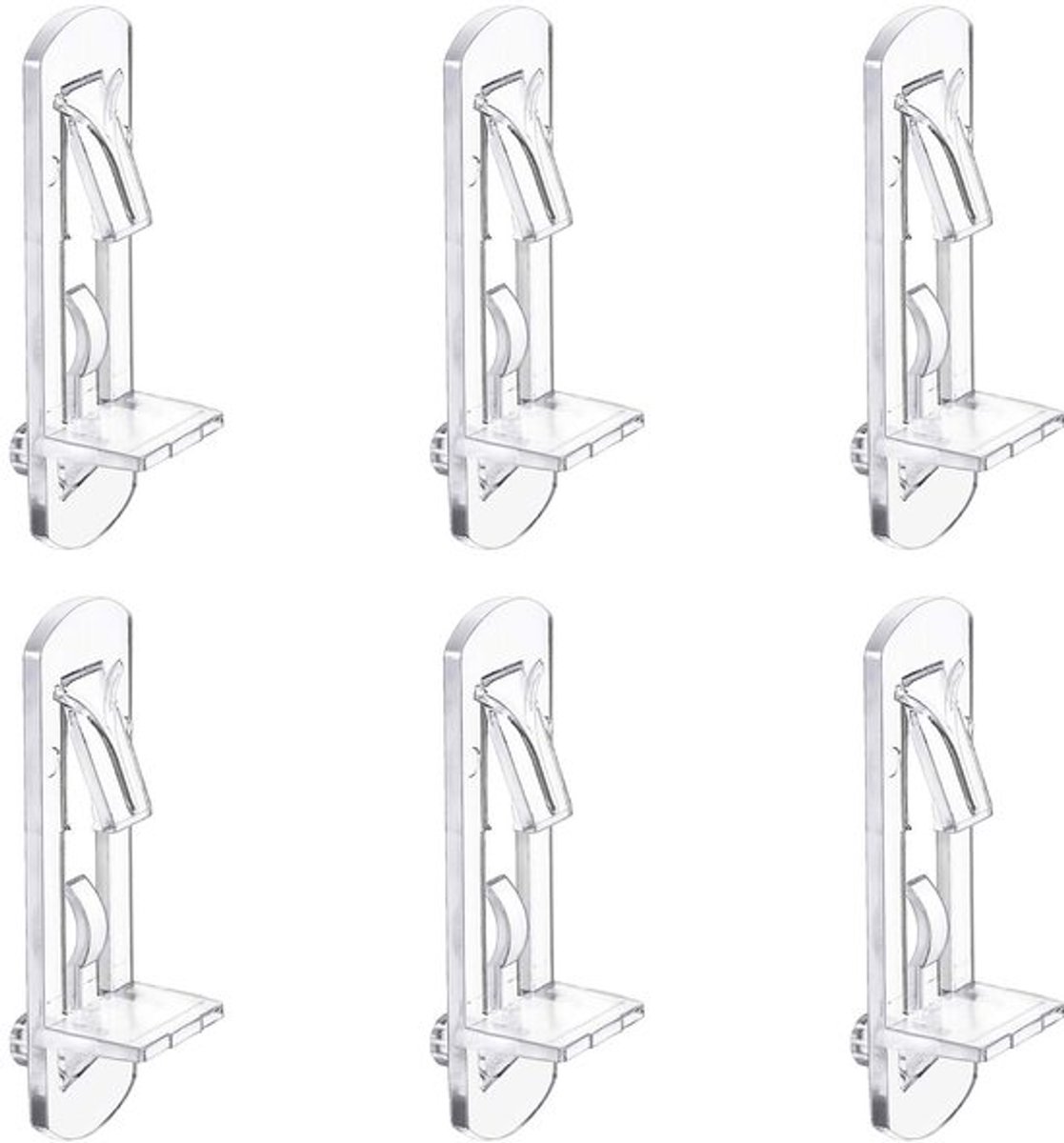 Plankondersteuning Dikker Plastic - 30 Pack - Zelfsluitend - Kast Plank Pins - Ondersteuning Meubels - Geschikt voor 16mm Planken - Plankpinnen