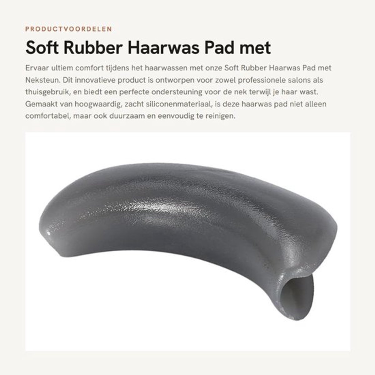 Haardressing Pad Antislip - Neksteun - Shampoo - Haarwasbak - Duurzaam - Eenvoudig te reinigen - Nekkussen