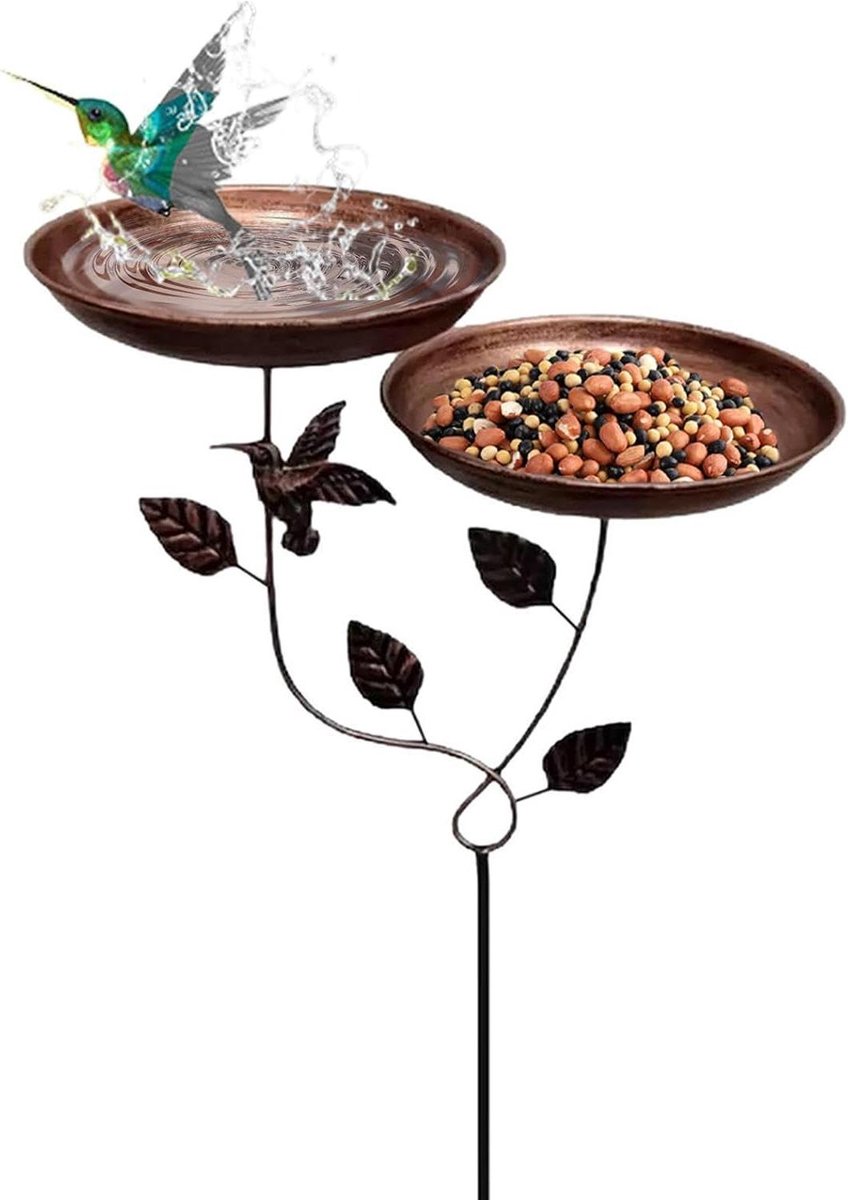 Bijenvoederbak - Bestuiverbad Drinkstation - Dieren Voeden - Met Grondpen - 30 x 30 x 6 cm - Enkele Attribuut