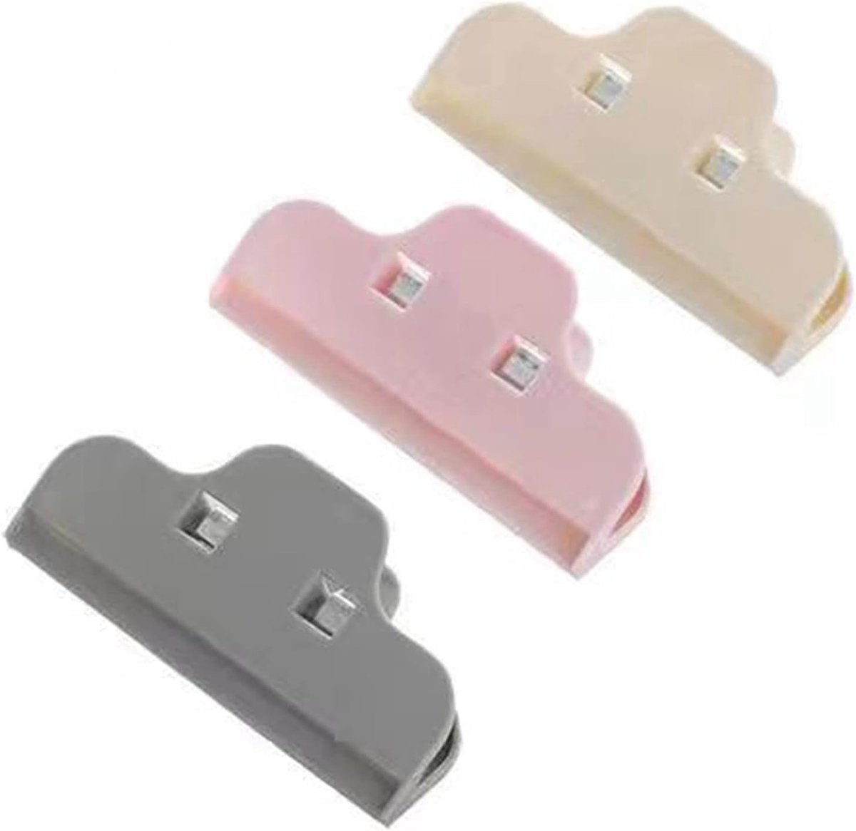 Multifunctionele Afdichtclips - Roze - 6 Stuks - BPA-vrij Plastic - Voor Voedselopslag en Kantoor