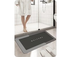 Kazolen Antislip Douchemat Sneldrogend 60x40cm Grijs