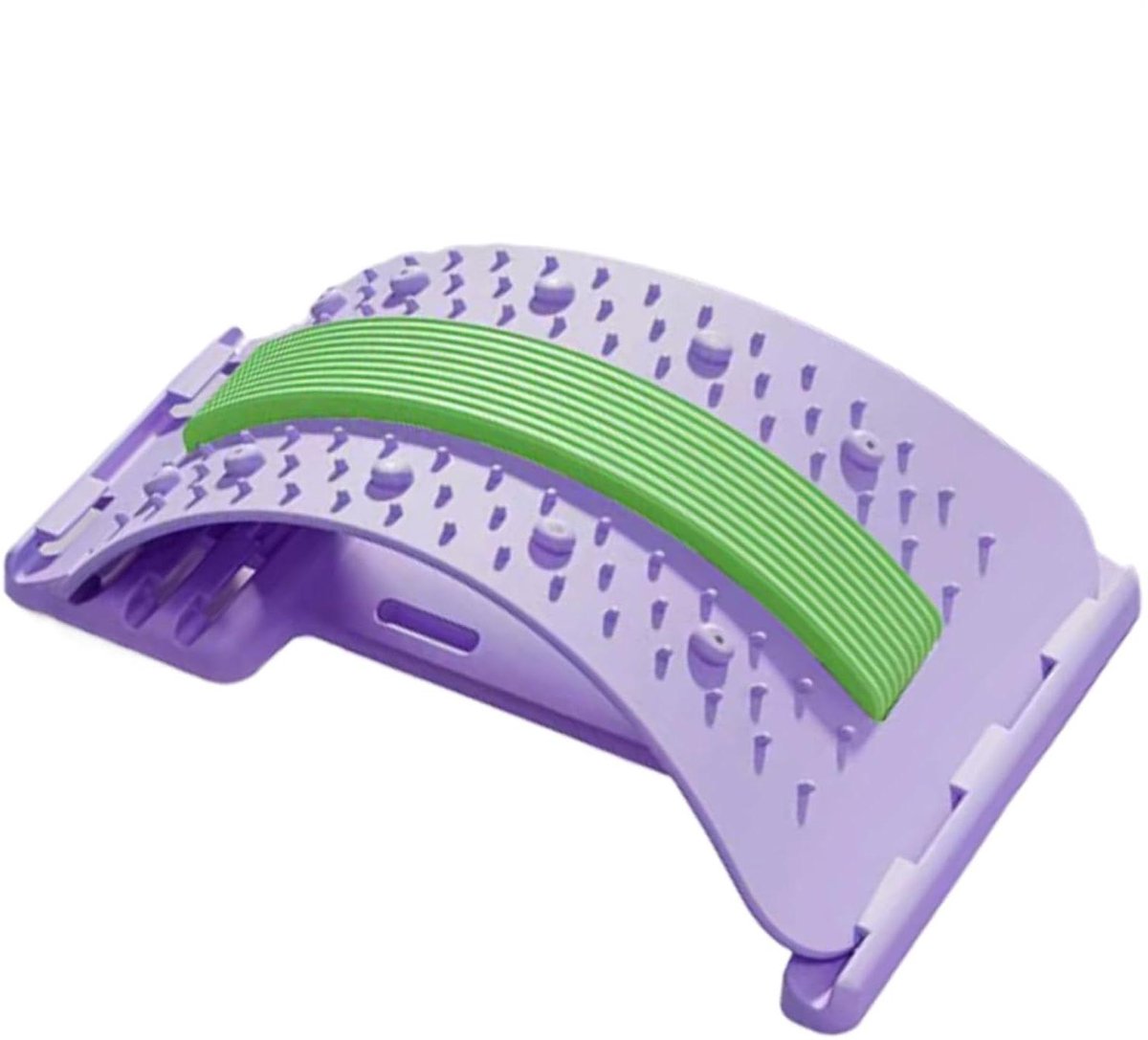 Rugstretcher - Rug corrector - Lichaamshouding verbeteren - 3 Niveaus verstelbaar - 38 x 20 x 4 cm - Paars