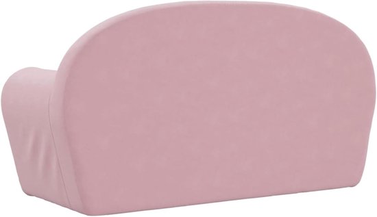 Kindersofa 2-zits - Mini bankje - Kinderkamer inrichten - Afneembare overtrek - 84 x 34 x 45 cm - Roze — afbeelding 5