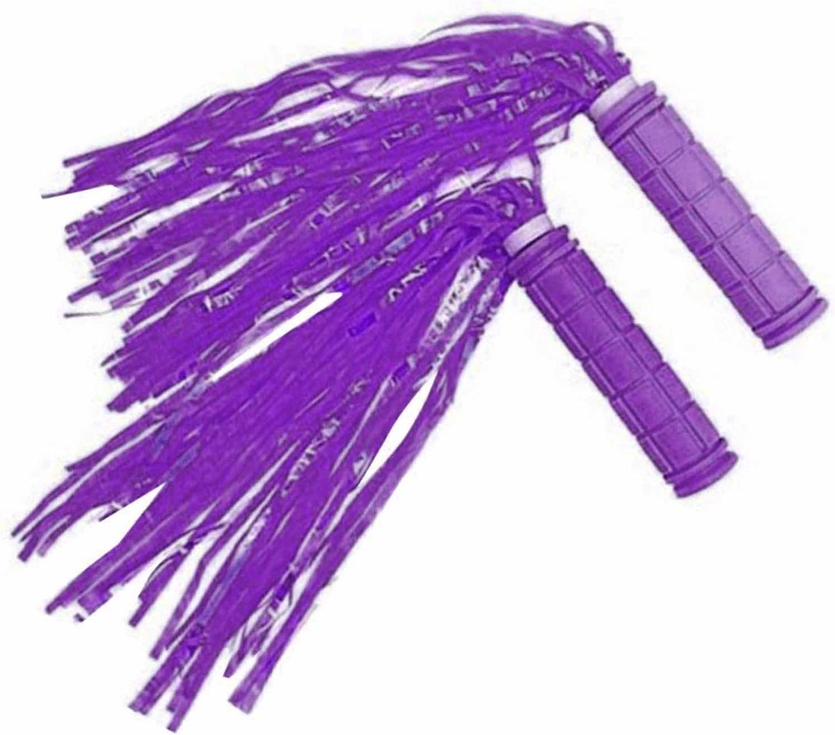 Kinderfietsstuur Streamers - Fietskwastjes Lint - Fiets Decoratie - Eenvoudige Installatie - 18 cm - Paars