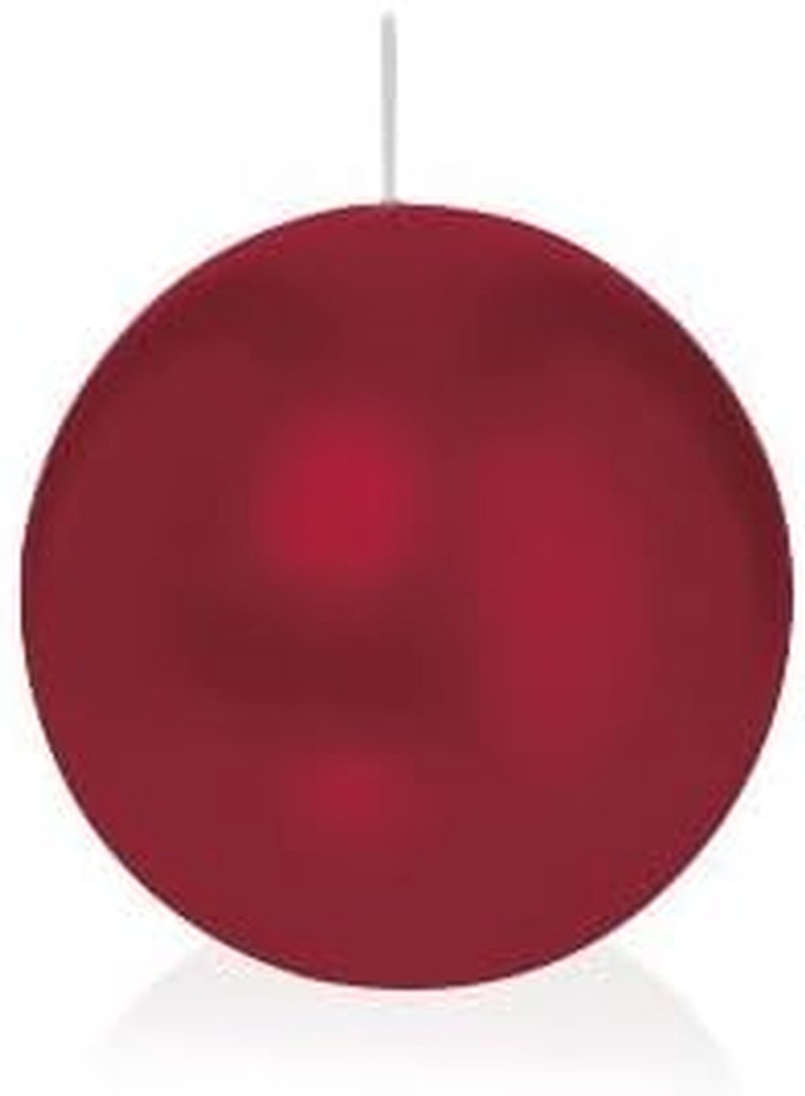 Ronde Kaarsen - Kogelkaarsen Bolkaarsen - Sfeerverlichting Creëren - RAL-Kwaliteit - Diameter 8 cm - Bordeaux