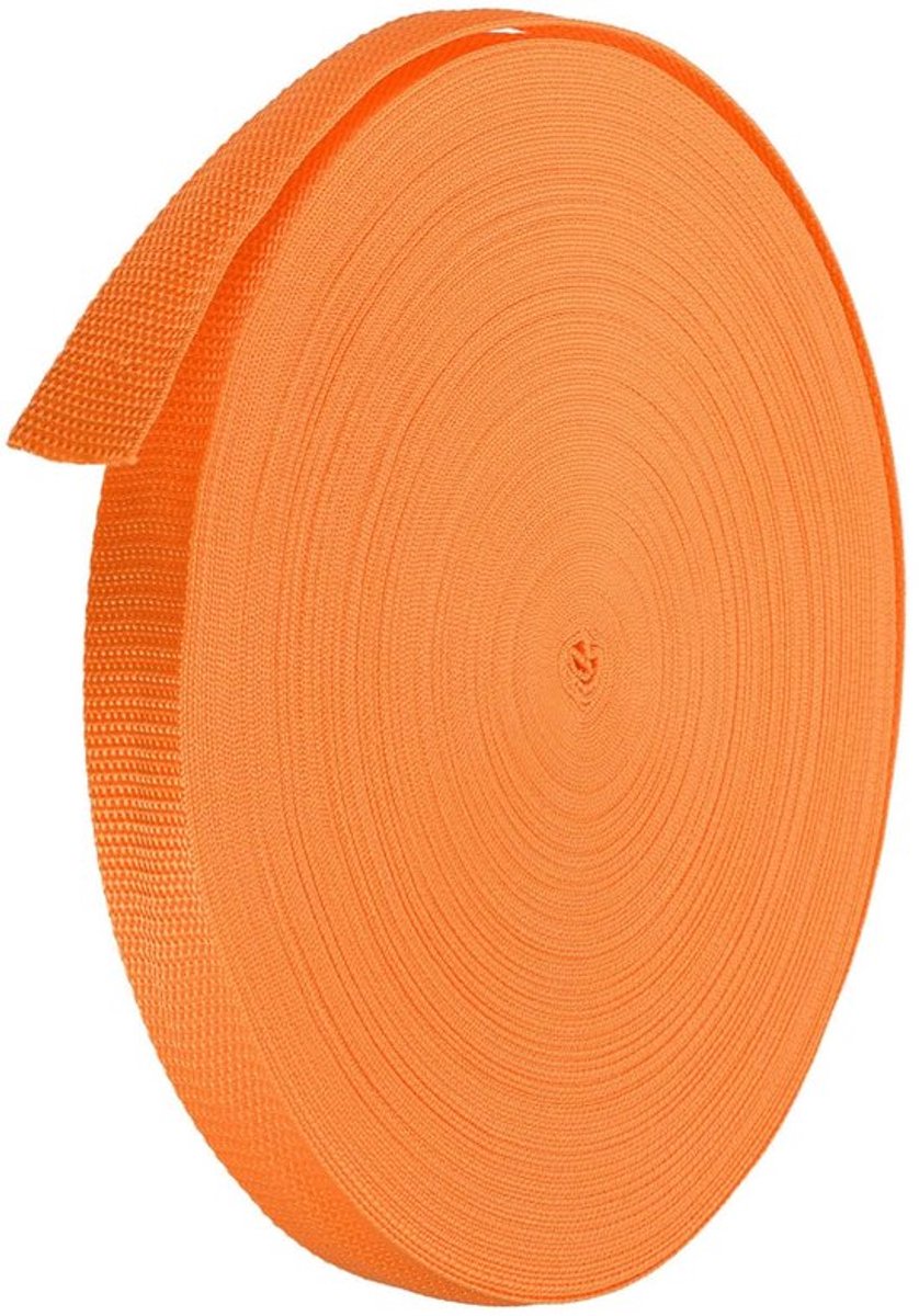 Singelband Lichtgewicht - Polypropyleen - Omsnoeringsband - 50 Yards - Lichtoranje - Voor Openlucht - Bindband