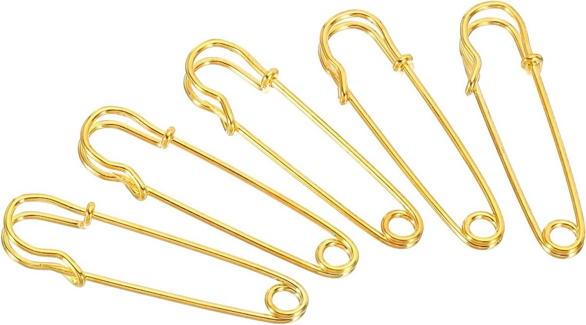 Veiligheidsspelden - Naaistiften Broches - Handwerk Maken - Grote Metalen Spelden - 35 cm - Goudkleur