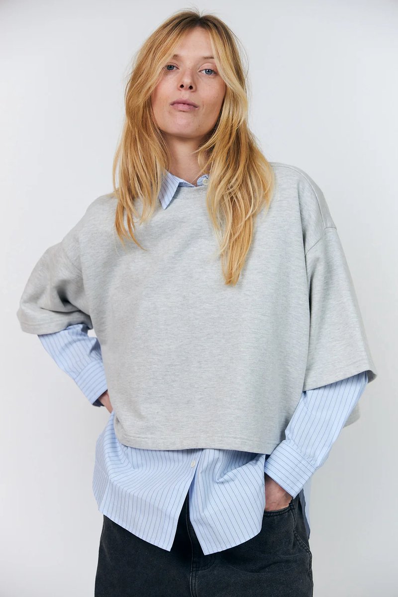 Lollys Laundry Dan - Sweater - Grey - S
