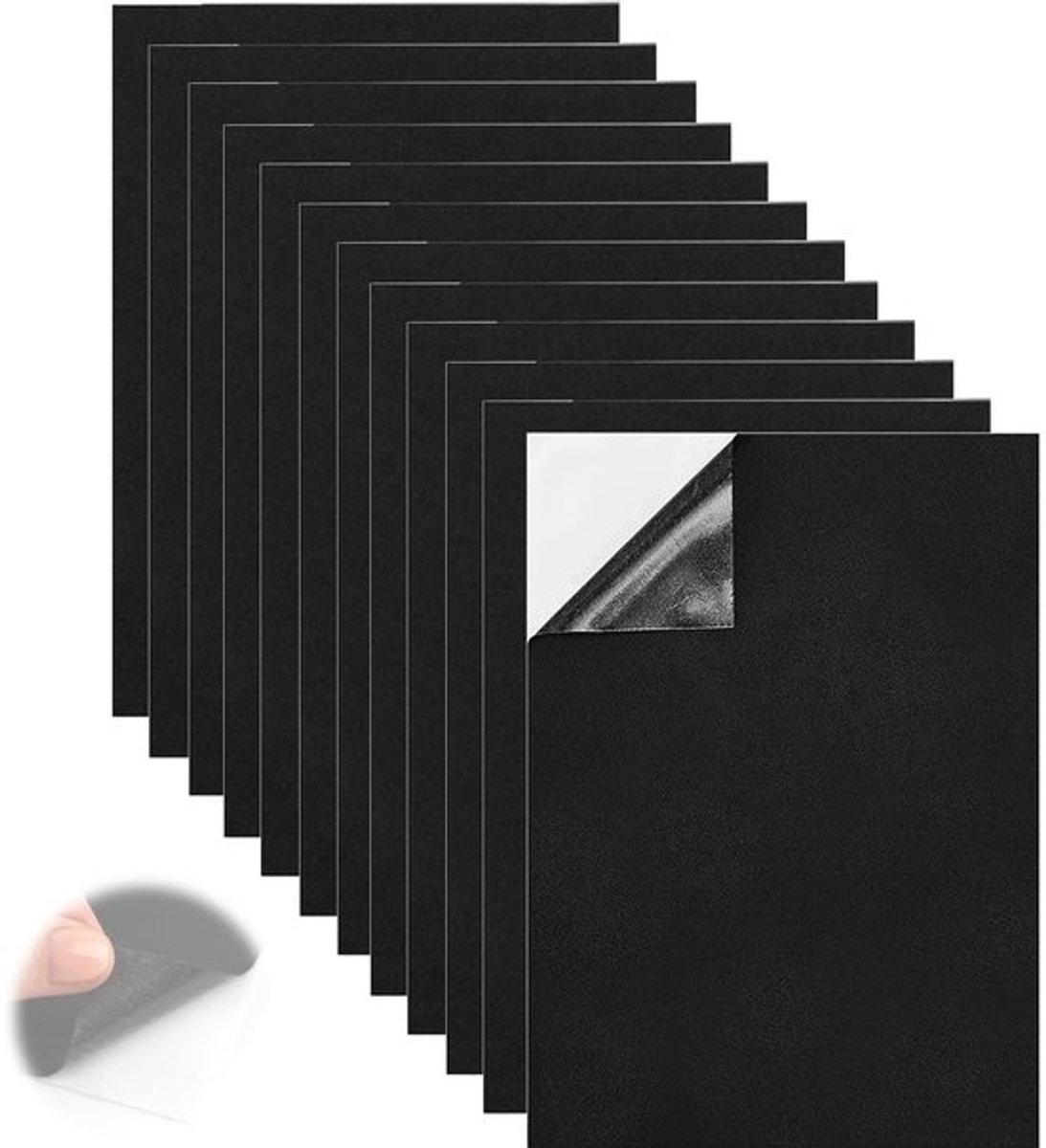 Schuimplaat 12 stuks 1 mm - Zelfklevend - Antislip - Waterdicht - EVA-schuim - Geluidsisolatie voor meubels - Antislipmat