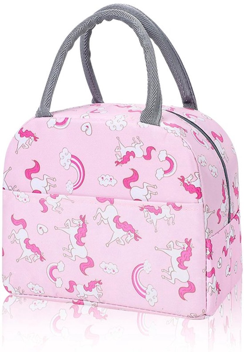 Koeltas Kleine Draagbare - Thermotas - Lunchtas - Isothermische Tas - Roze - Oxford-Stof 23x14x20 cm