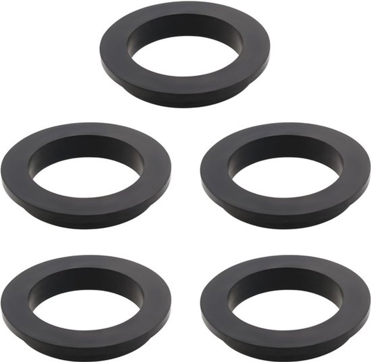 O-ring set 5 stuks - vervangend voor Intex zandfilterpomp - L-vormige O-ring - compatibel met motoren 26323CA/26323EH - duurzame kwaliteit - zwart - Filterring