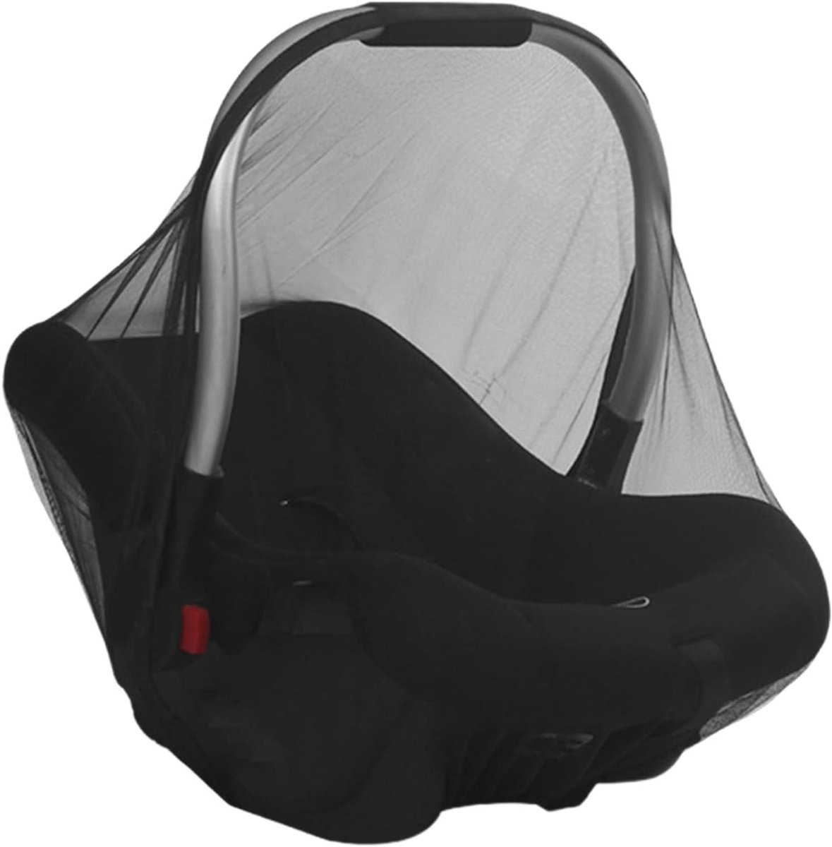 Wieg Muskietennet - Vliegenbescherming Baby - Bescherming tegen insecten - Fijnmazig en ademend - 50x43cm - Zwart