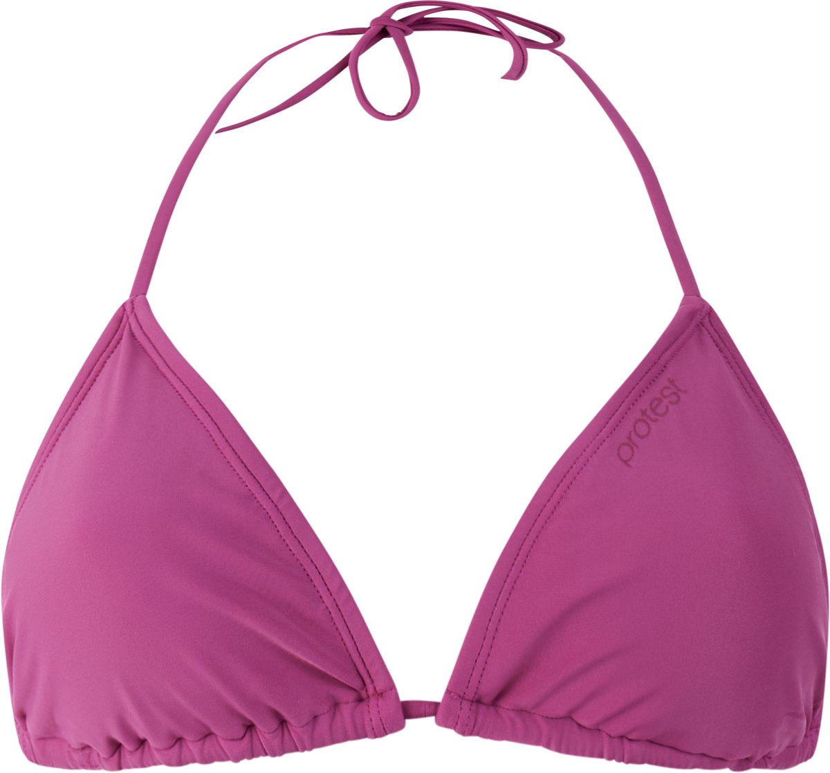 Protest MIXAlus - Triangel bikini top Dames - Koordsluiting - Uitneembare vulling - Normale pasvorm - Zwart
