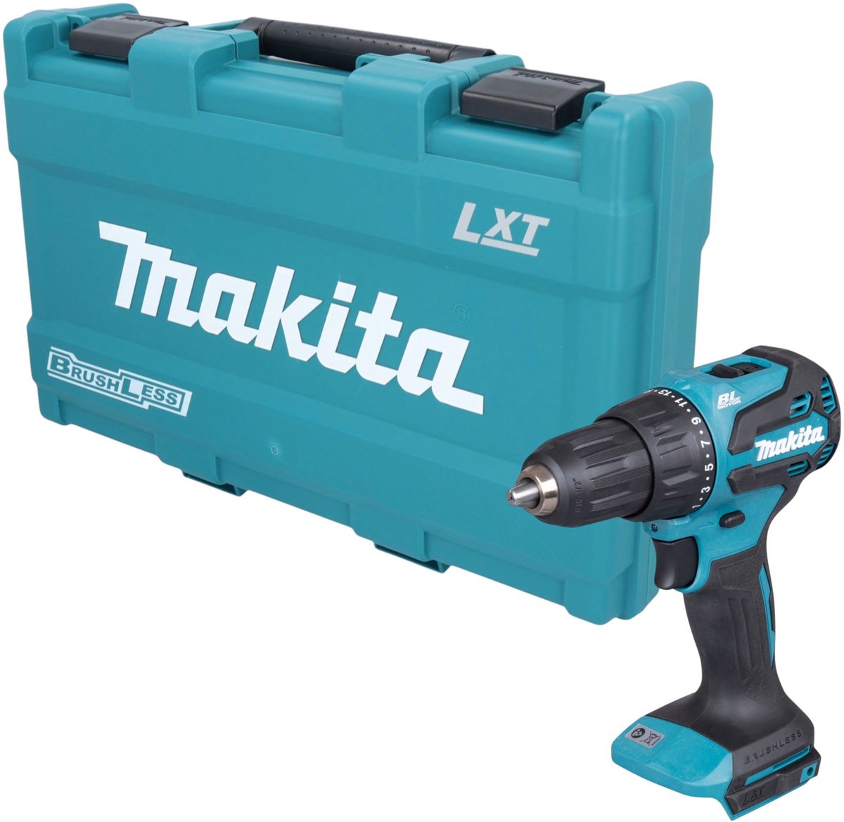 Makita DHP 490 ZK accu-slagboormachine 18 V 65 Nm borstelloos + koffer - zonder accu, zonder oplader
