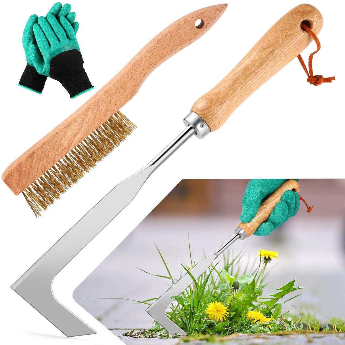 Omgoods - Set van 2 Handmatige Onkruidverwijderaars