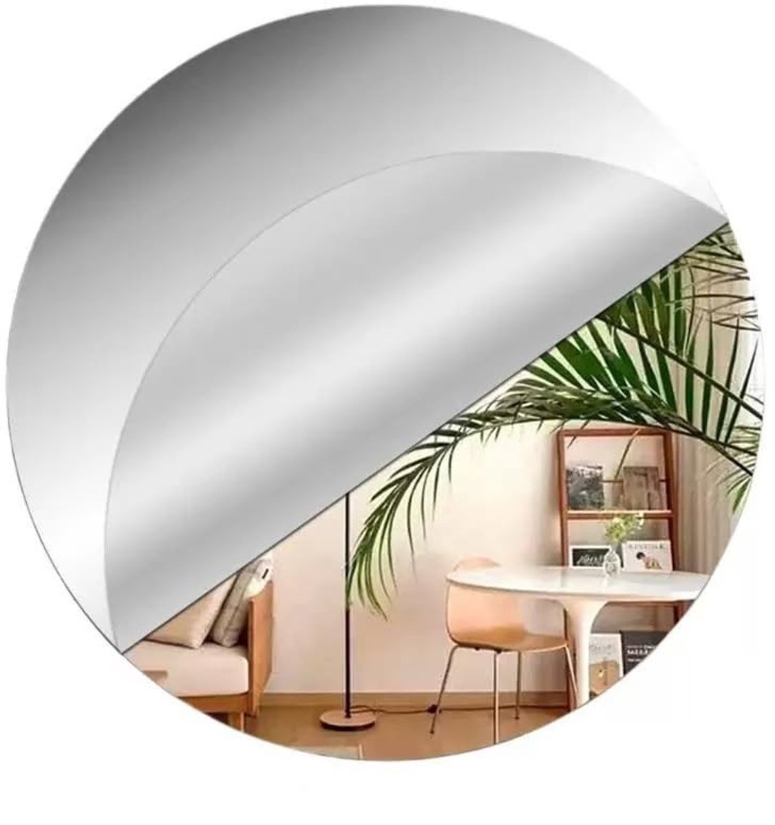 Omgoods - Set van 4 Ronde Acryl Spiegels 30 cm