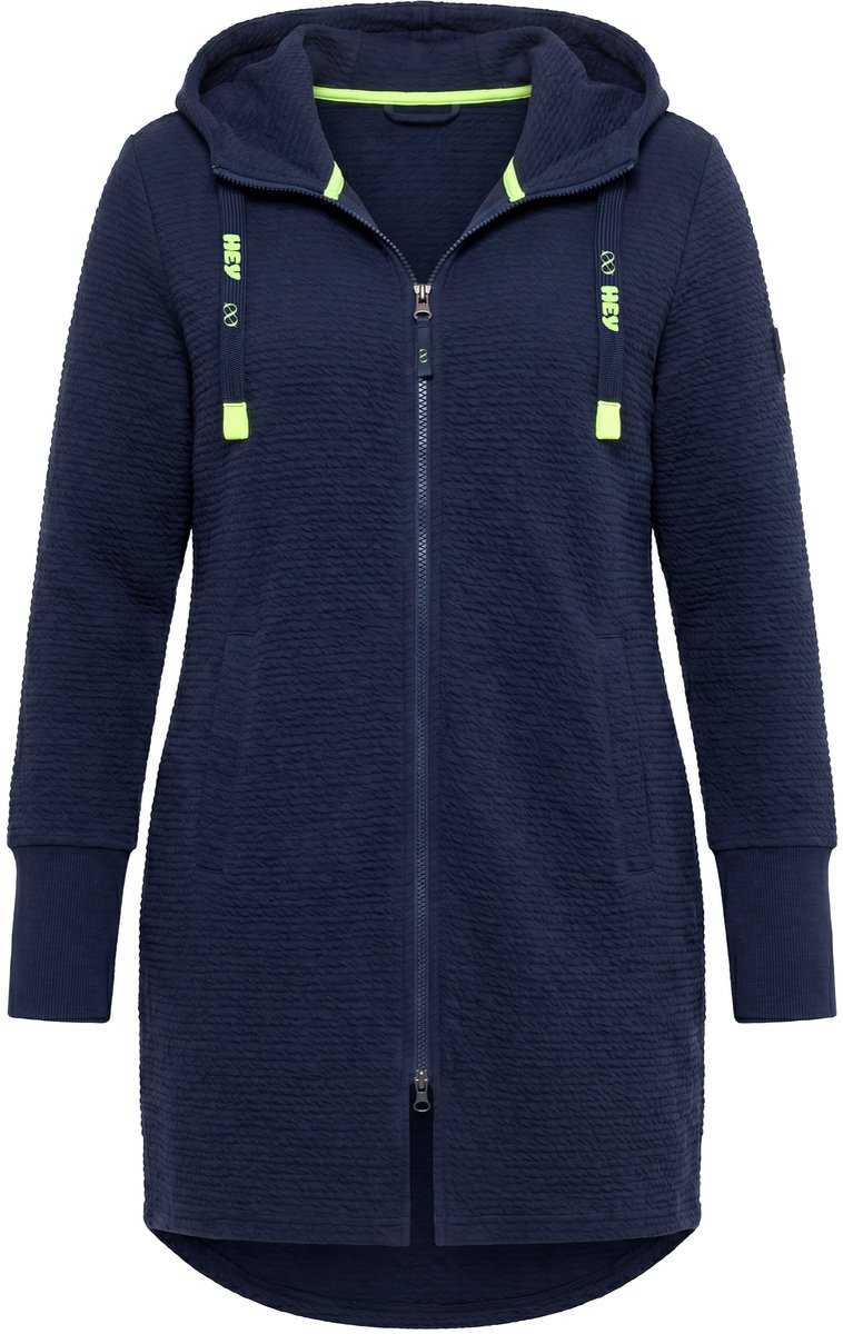 Laurasøn - Dames - Sweatjasje lange mouwen capuchon - Marine - Maat 52+