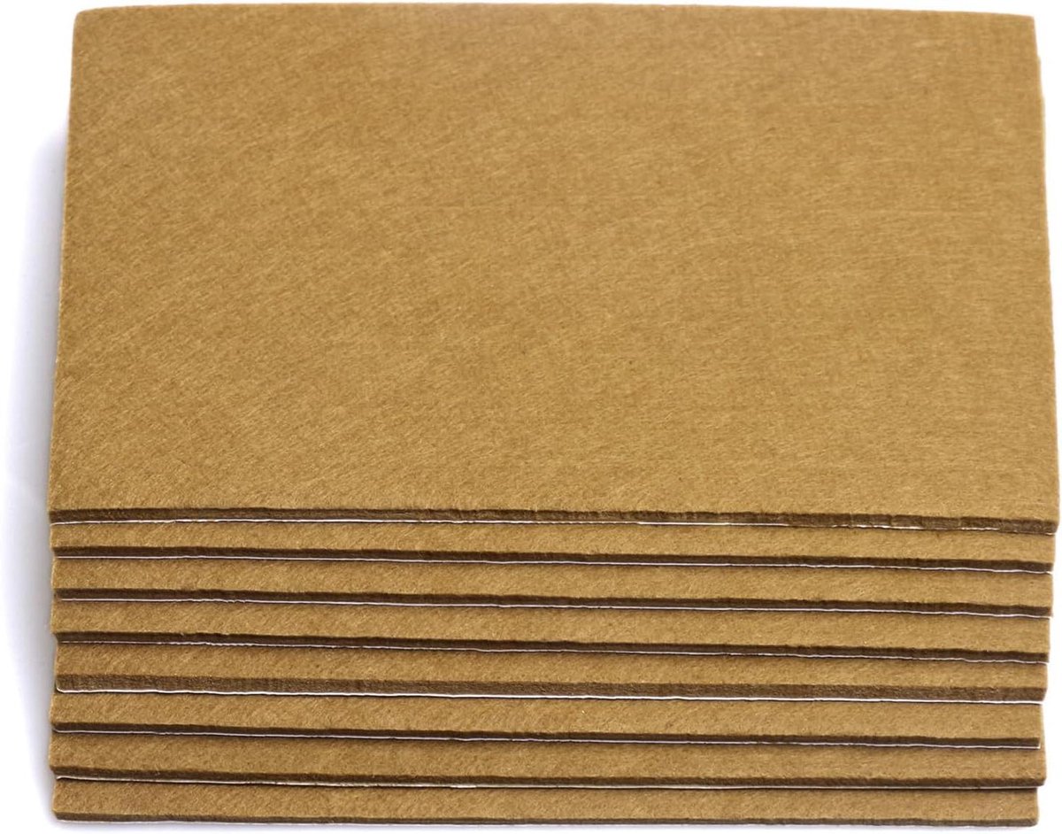 Meubelvilt Pads - Vloerbeschermers - Krassen Voorkomen - Zwaar Gebruik - 8 Vellen - Bruin