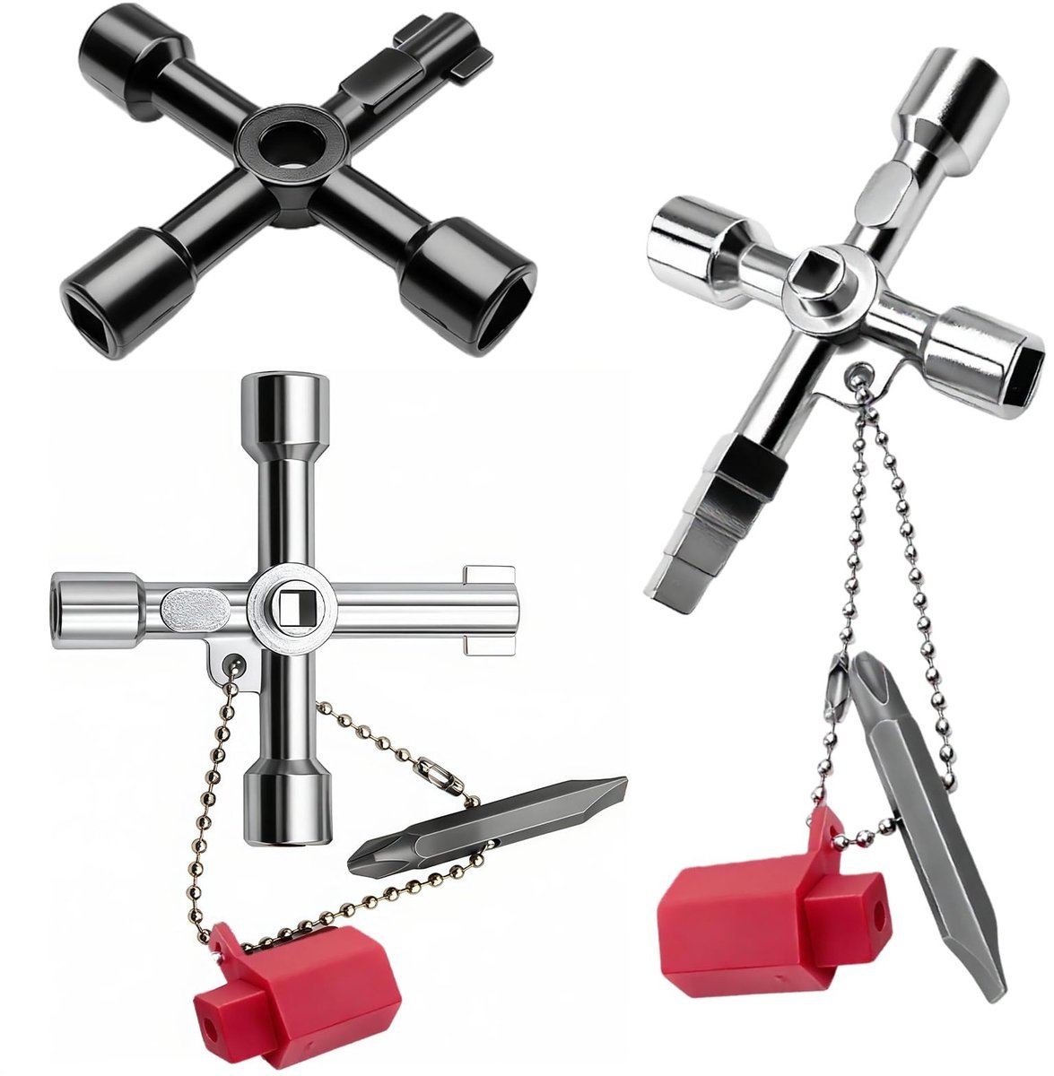 Omgoods - Set van 3 Multifunctionele Universele Sleutels