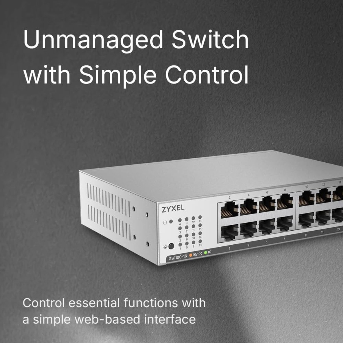 Netwerksplitter - 16-Port - Gigabit Ethernet Switch - Ventilatorloos - Voor Bedrijfsnetwerken