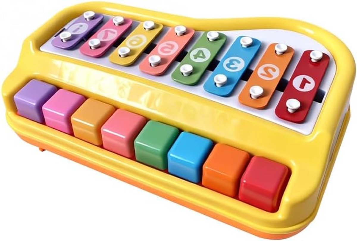 Houten Xylofoon - Percussie Instrument Muziekspeelgoed - Muziek Leren - Extra Groot Octaaf - 31 x 21 x 10 cm