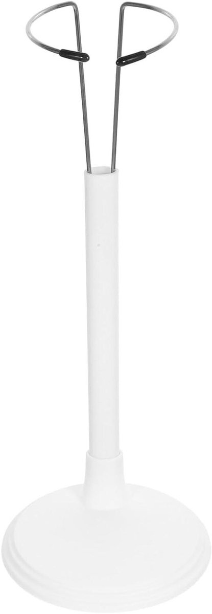 Poppen Standaard - Display Houder - Poppen Presenteren - Verstelbare Hoogte - 24 x 10 x 10 cm - Wit