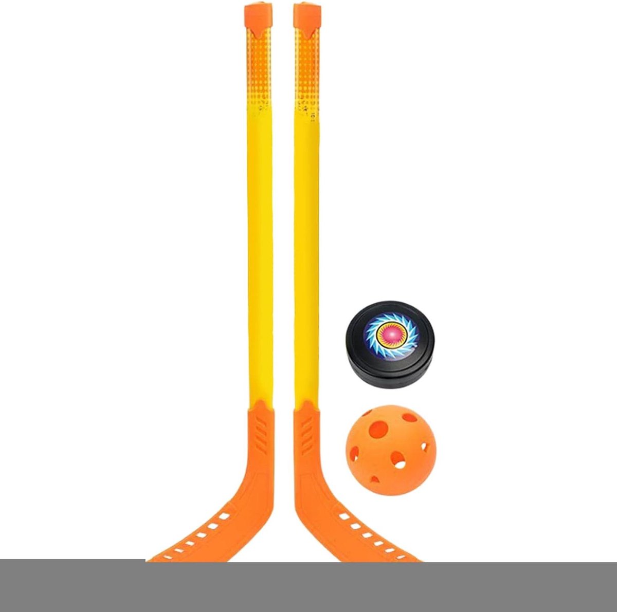 Kinder Hockeyset - Sport Speelgoed - Buiten Spelen - Ontwikkelt Motoriek - 70 cm Stok - Meerdere Kleuren