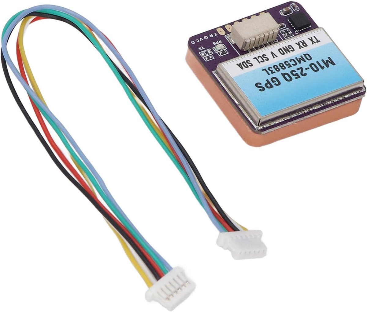 GPS Module met QMC5883L Kompas, Laag Energieverbruik, Compact Ontwerp en 10Hz Uitgangsfrequentie voor FPV Racing Drones en Navigatie Toepassingen