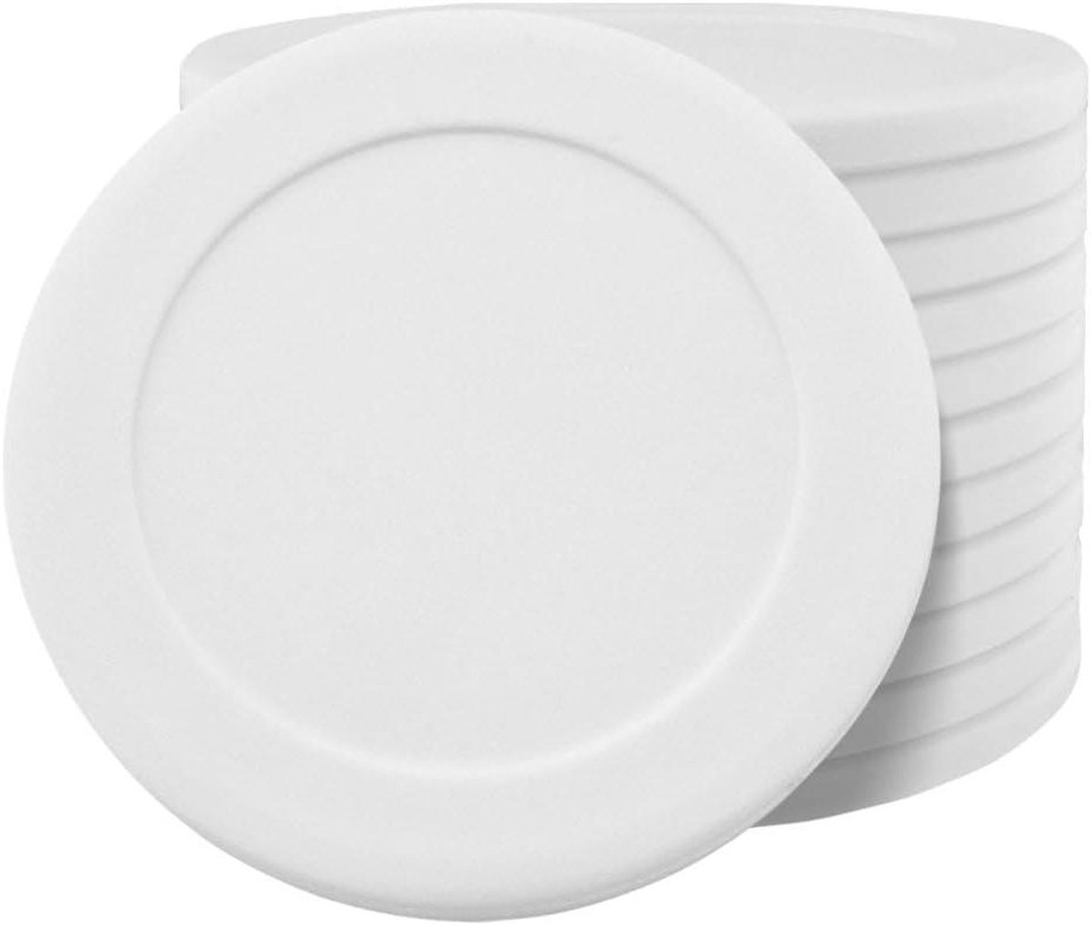 Plastic Munten - Consumptie Tokens - Evenementen Organiseren - Blanco Ontwerp - 100 Stuks - Wit
