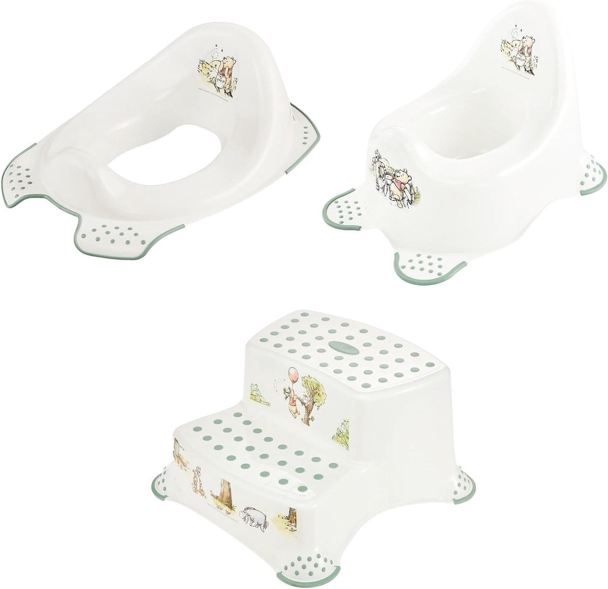 Zindelijkheidstraining Set - Potje en Toiletbril - Kind Zindelijk Maken - Antislip Systeem - 3 Delig - Wit