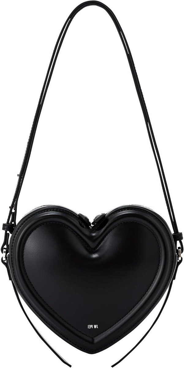 Schoudertas - Handtas - Dagelijks Gebruik - Vegan Leer - 19.5cm x 17cm - Zwart