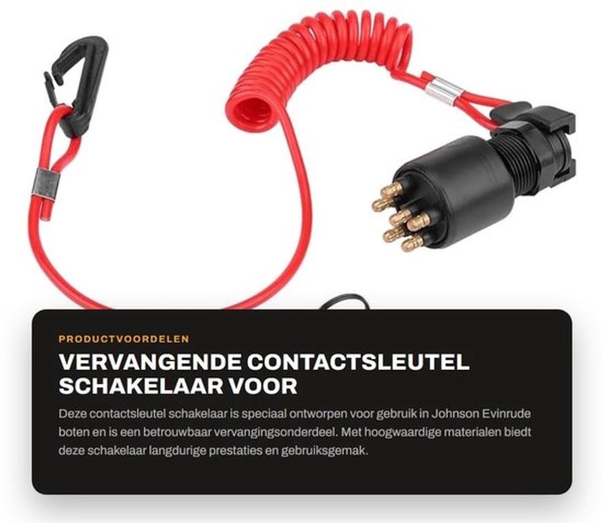 Vervangende Contactsleutel Schakelaar voor Boot en Auto