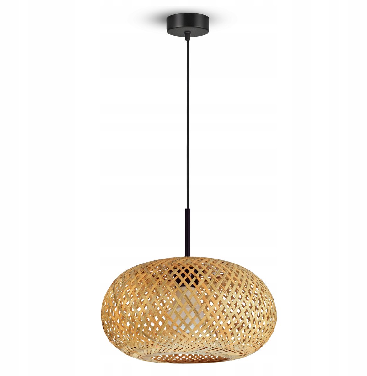 Bamboe Hanglamp Boho Natuurlijk Gevlochten 40cm E27 LED