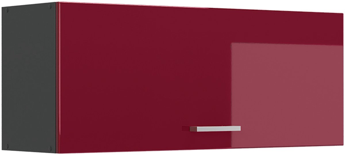 Vicco Hangkast R-Line, Rode hoogglans/Antraciet, 100 cm Plat
