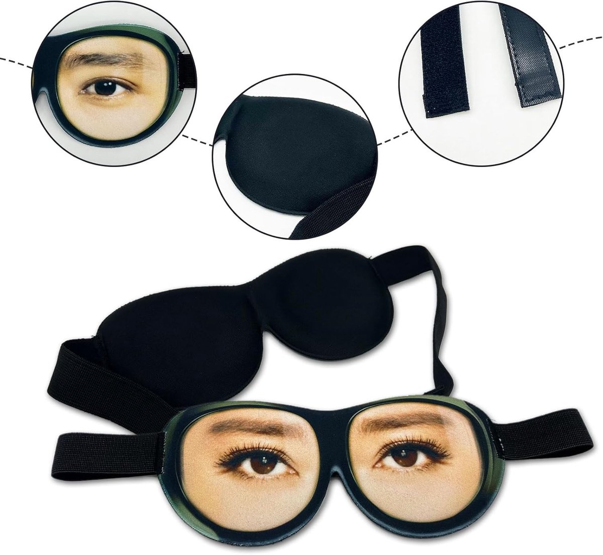 Zachte Oogmaskers Set van 2 Stuks voor Slaap, Reizen en Meditatie - Perfect voor Volwassenen en Kinderen