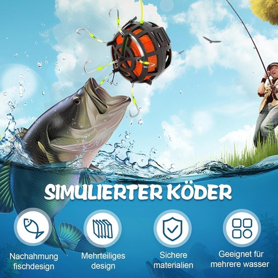 Accessoires voor Vissen, Meerval en Karper Aas, 360 Graden Rotatable, Omnidirectionele Haak voor Zoet- en Zoutwater — afbeelding 2