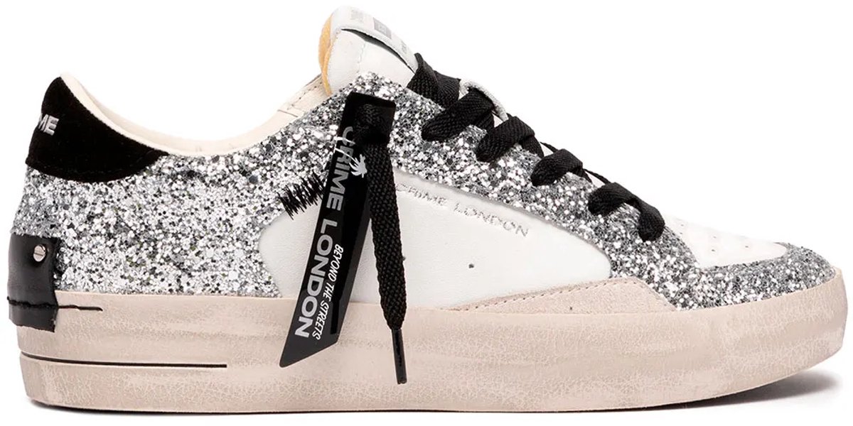 Crime London Distressed Schoenen Wit EU 39 Vrouw