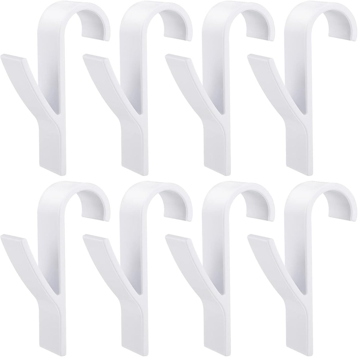 Droogrek voor radiator - Wit - 9,5 x 6 cm - ABS Radiatorhaken voor Handdoekradiator - Set van 8