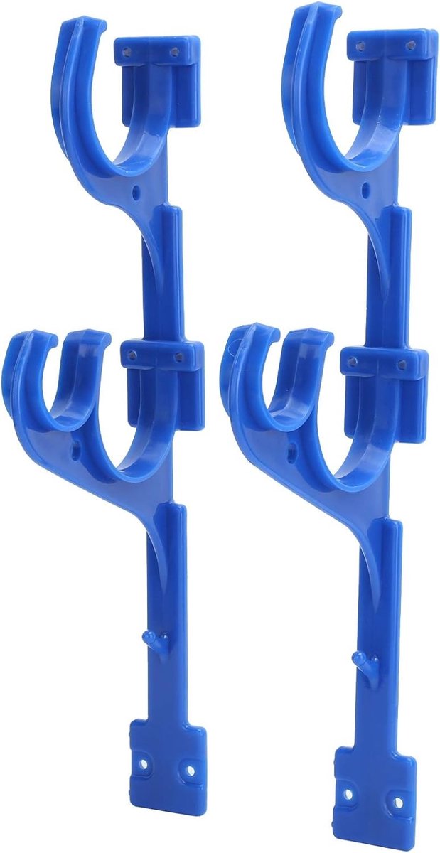 Plastic zwembad hanger voor telescopische stang, vacuümslang en skimmer met schroeven en bevestigingsmateriaal